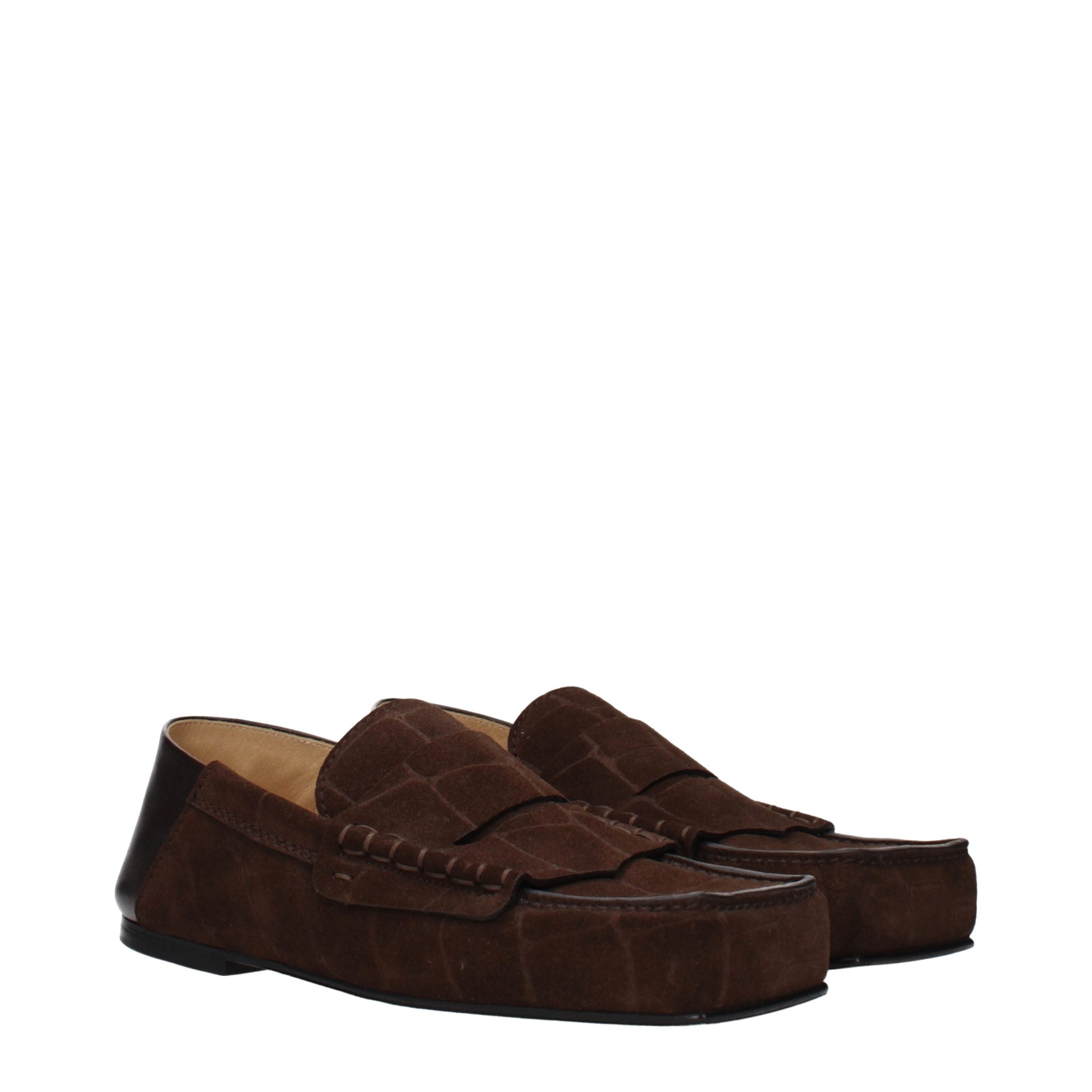 Jacquemus Braune Loafer aus Leder zum Hineinschlüpfen