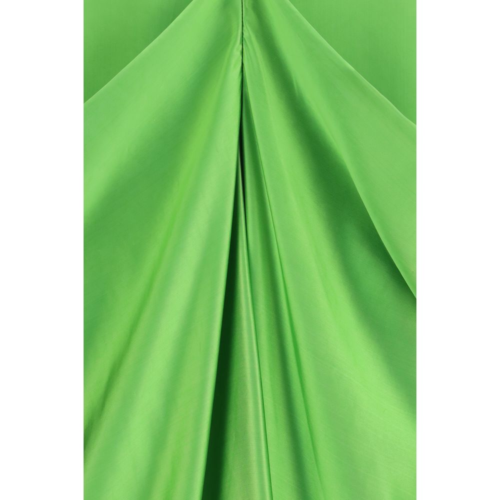 Khaite Zweifarbige Kupferfarbene Freizeitkleid