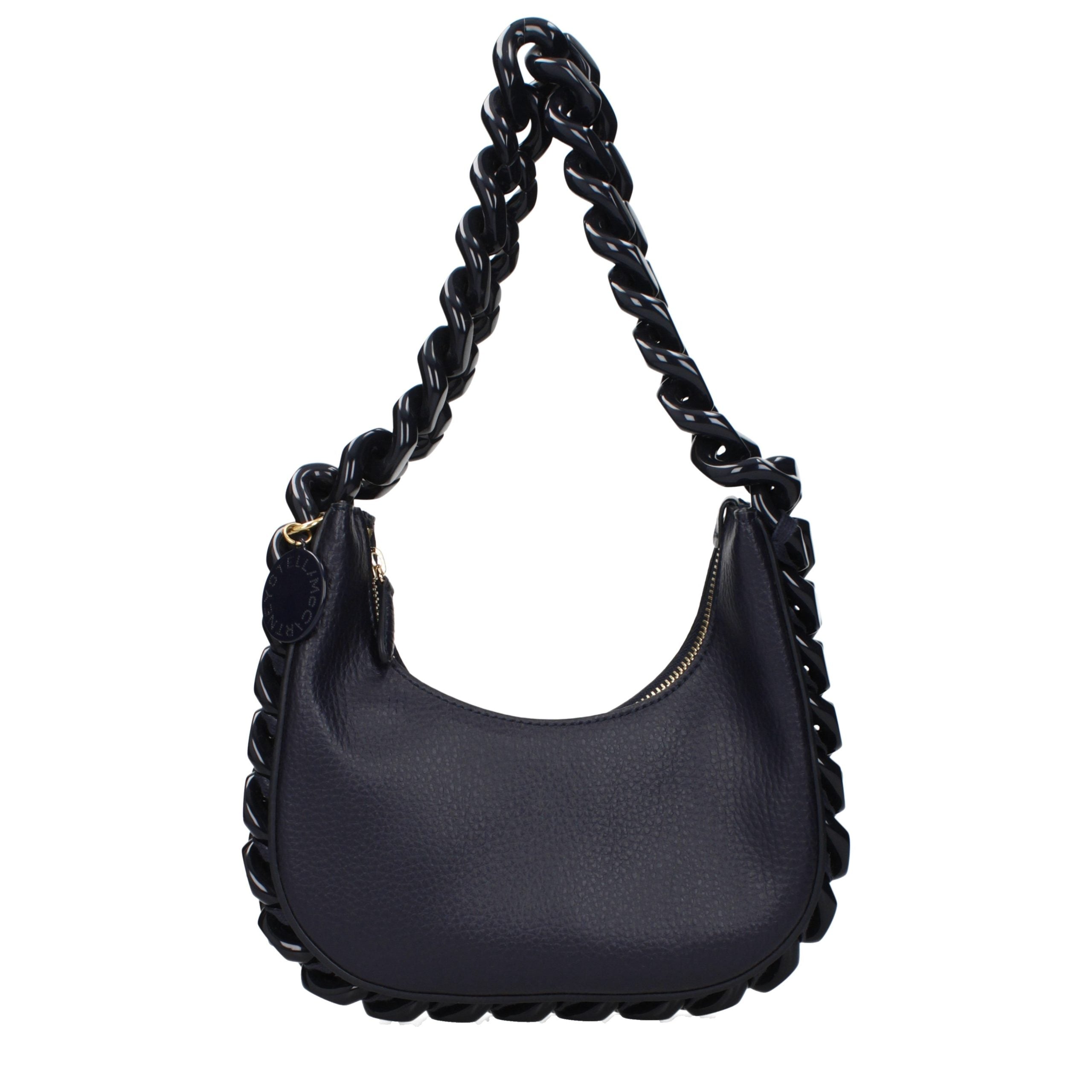 Stella McCartney Schultertasche aus blauem Leder