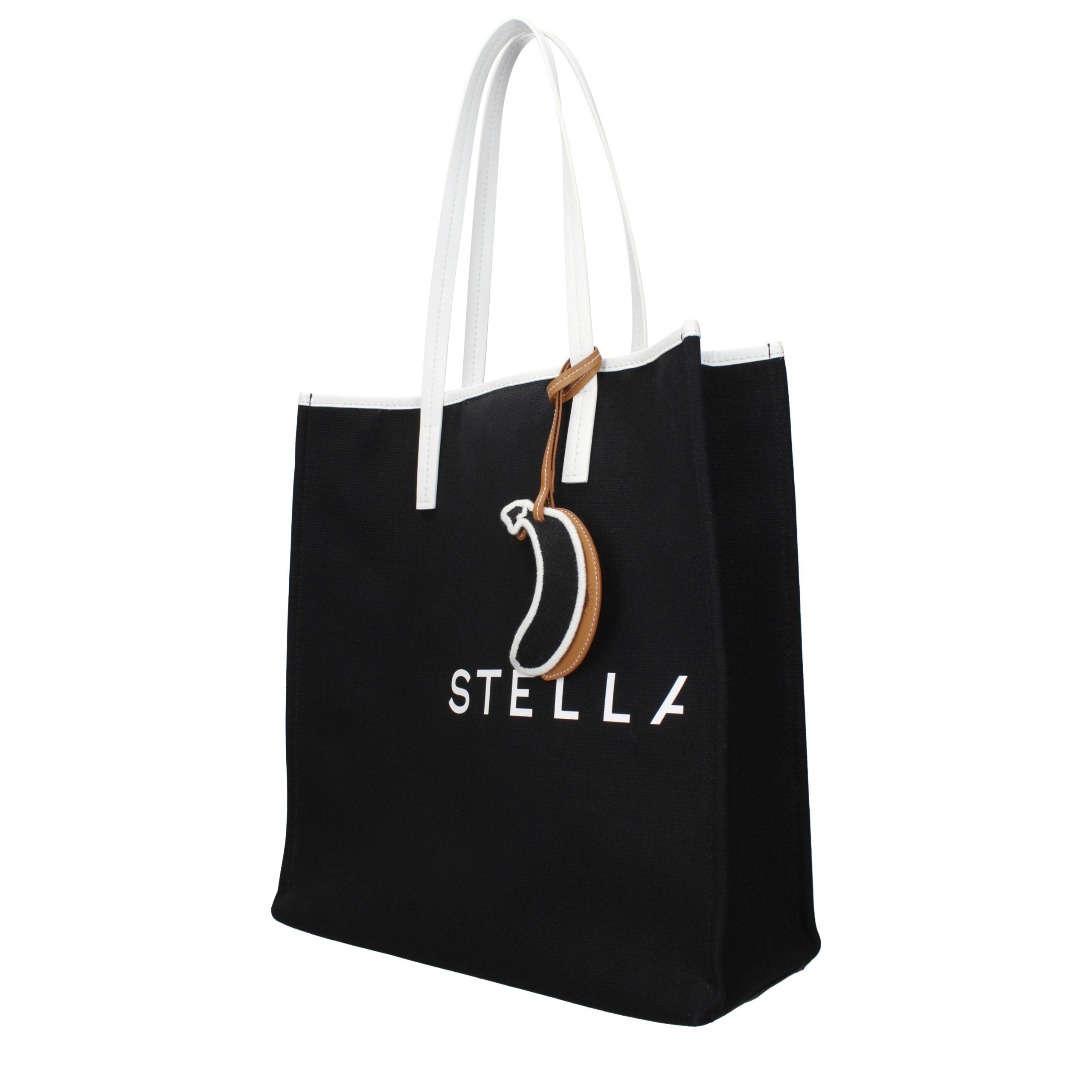 Stella McCartney Schwarze Stoffhandtasche