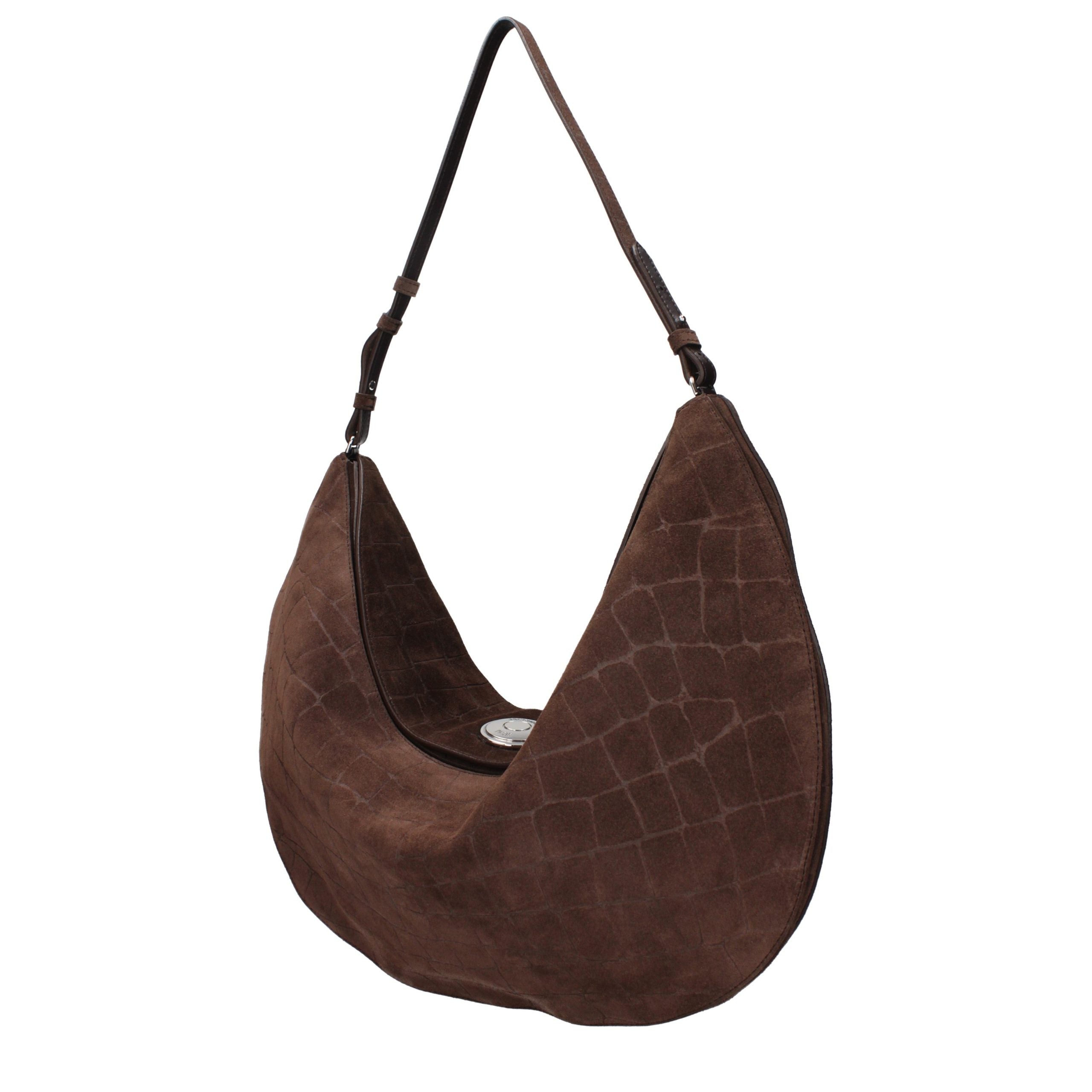 Jacquemus Braune Leder Schultertasche
