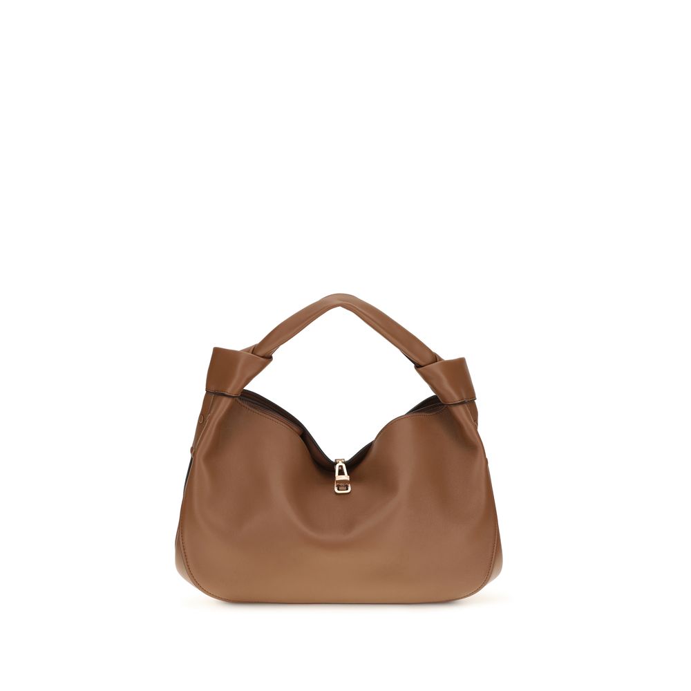 Gabriela Hearst Schultertasche aus braunem Lammleder Ovis Aries Aries