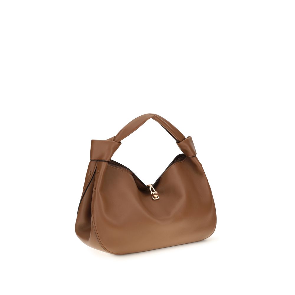 Gabriela Hearst Schultertasche aus braunem Lammleder Ovis Aries Aries