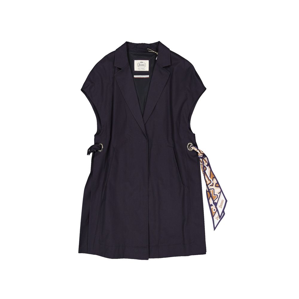 Herno Blauer Baumwollmantel