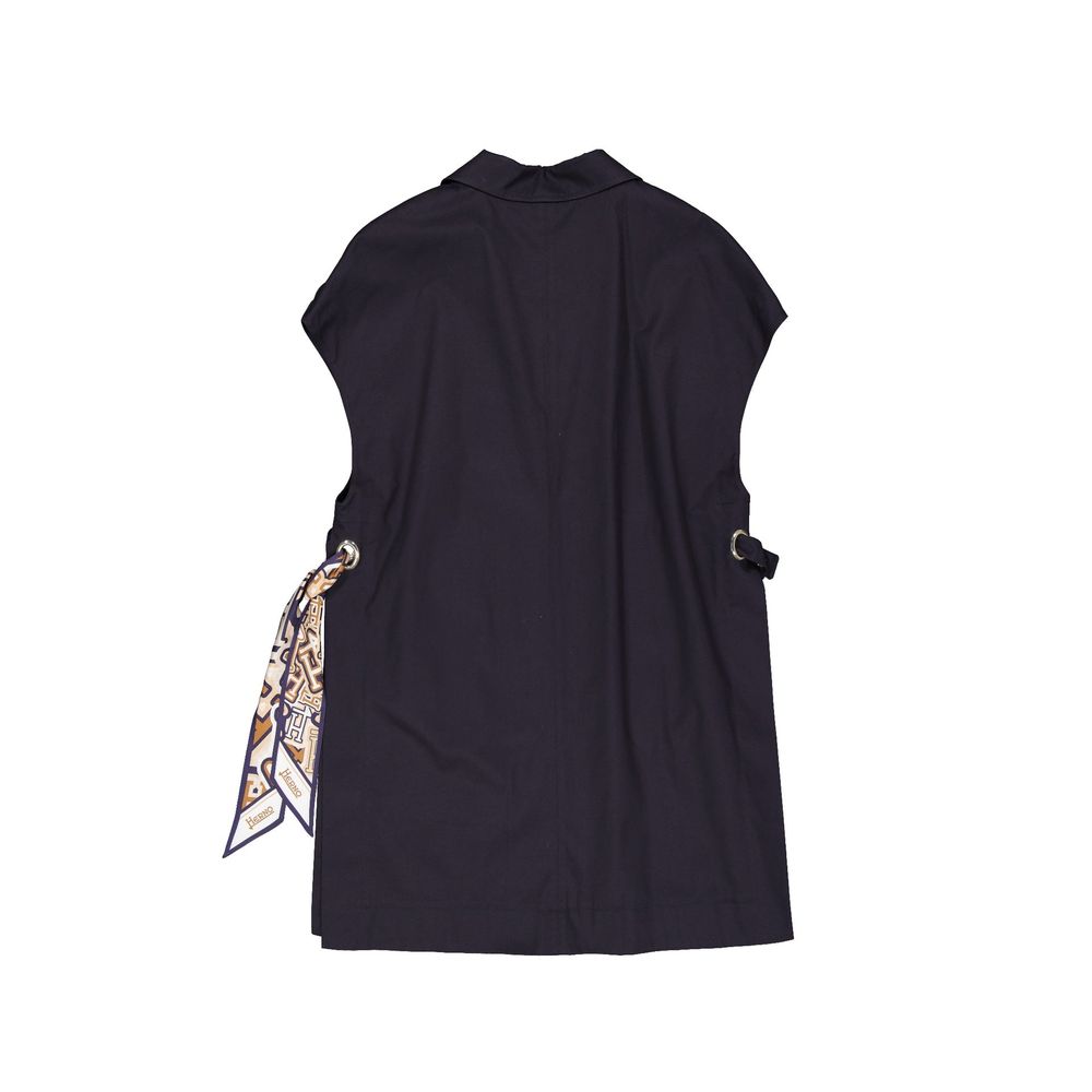 Herno Blauer Baumwollmantel