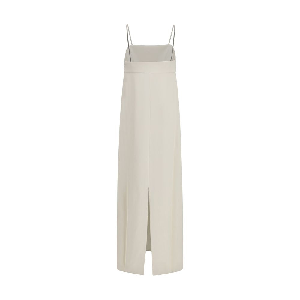 Brunello Cucinelli Weißes Freizeitkleid aus Acetat