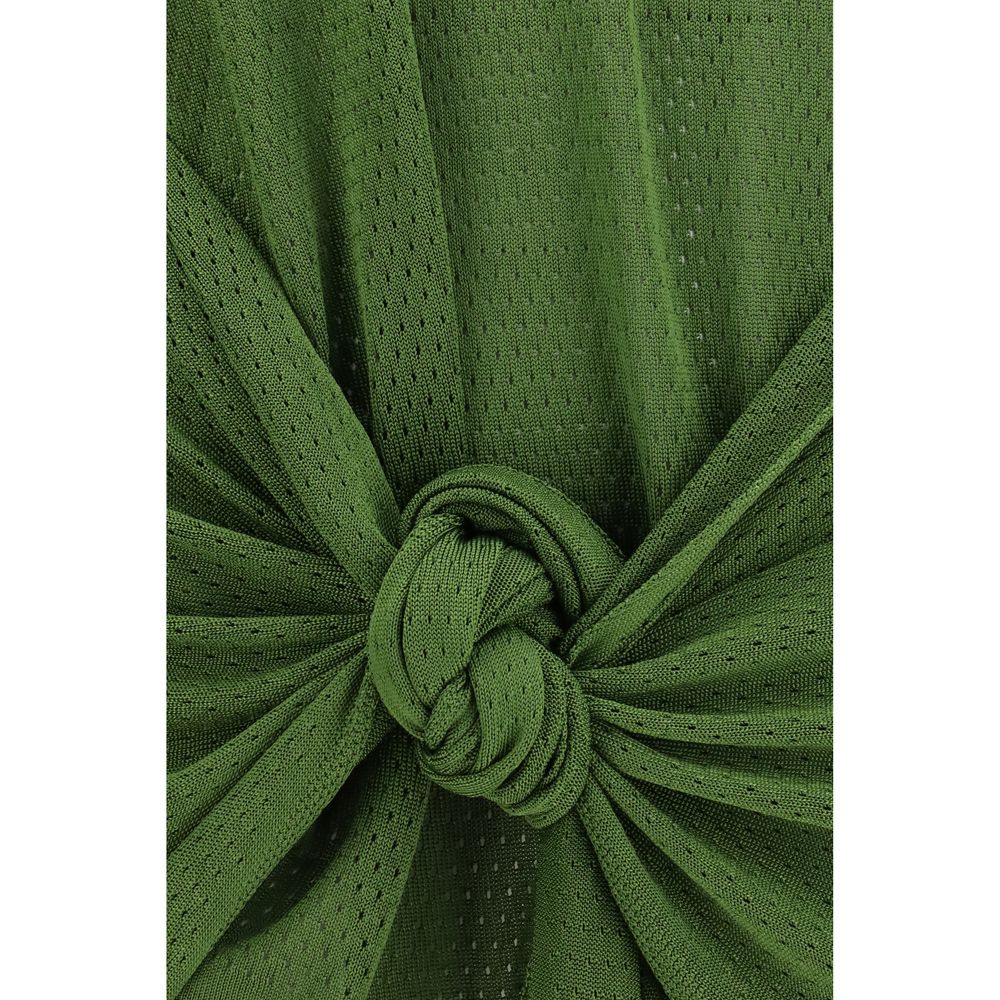 The Attico Zweifarbige Viskose-Freizeitkleid