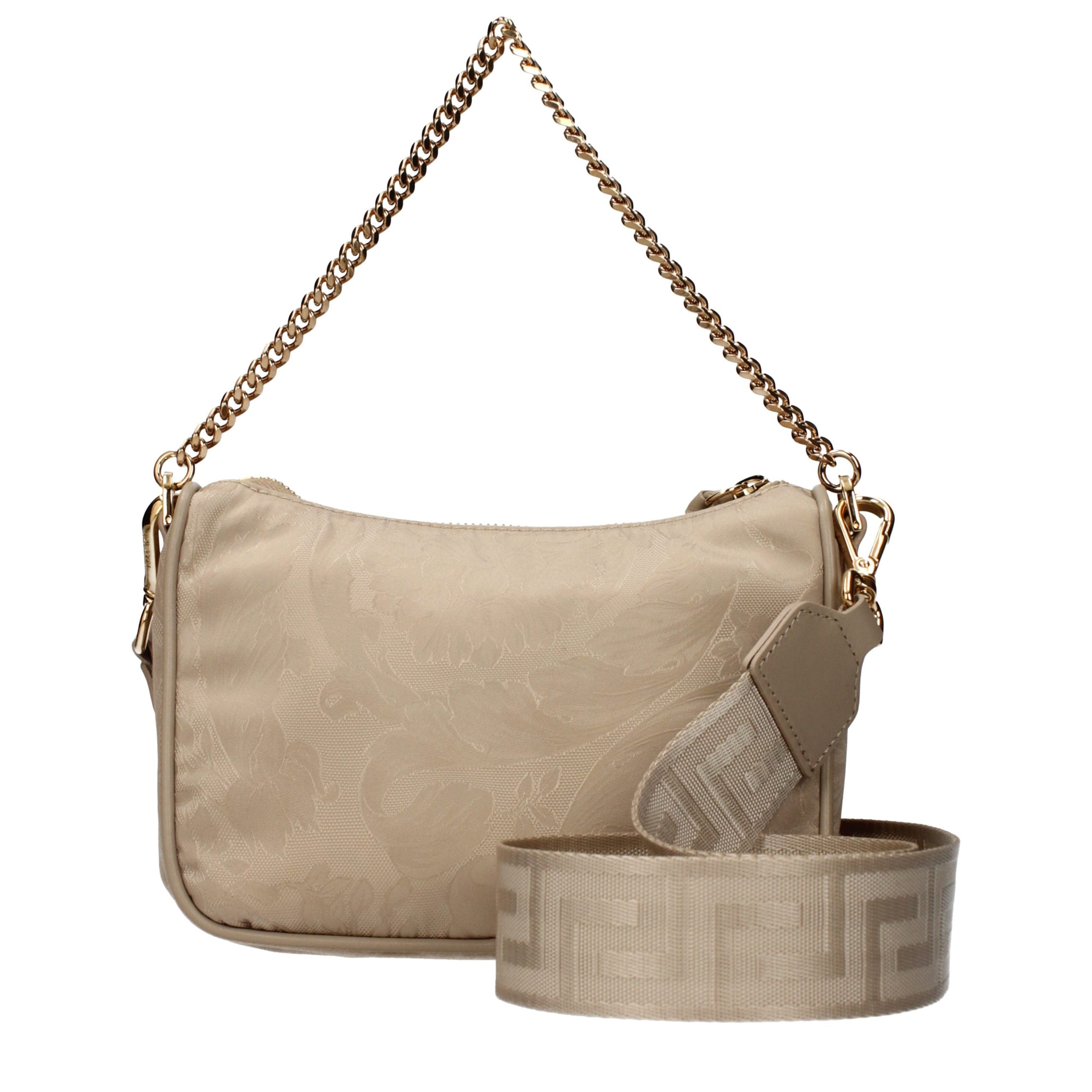 Versace Beige Stoff-Handtasche