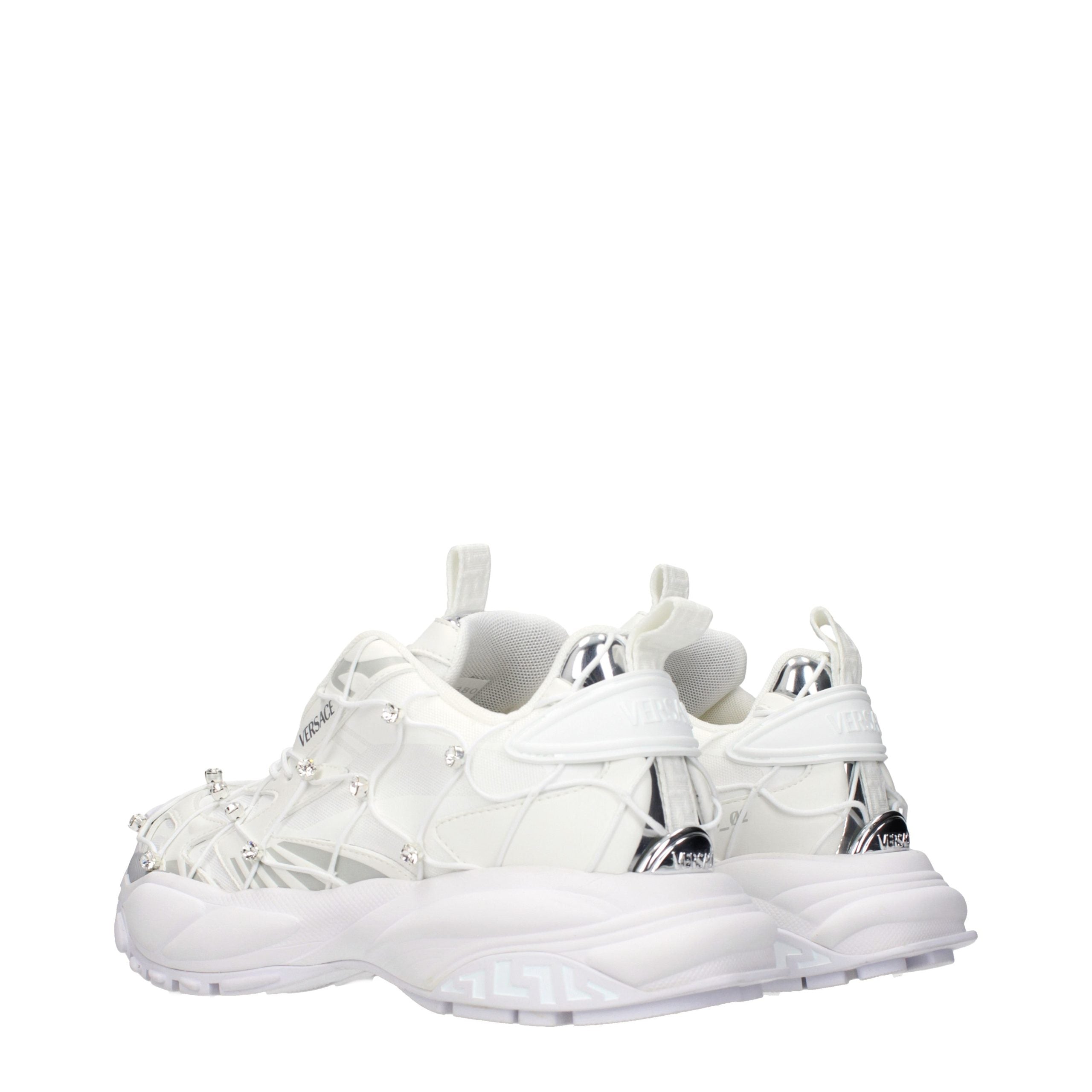 Versace Weiße Stoff-Sneaker
