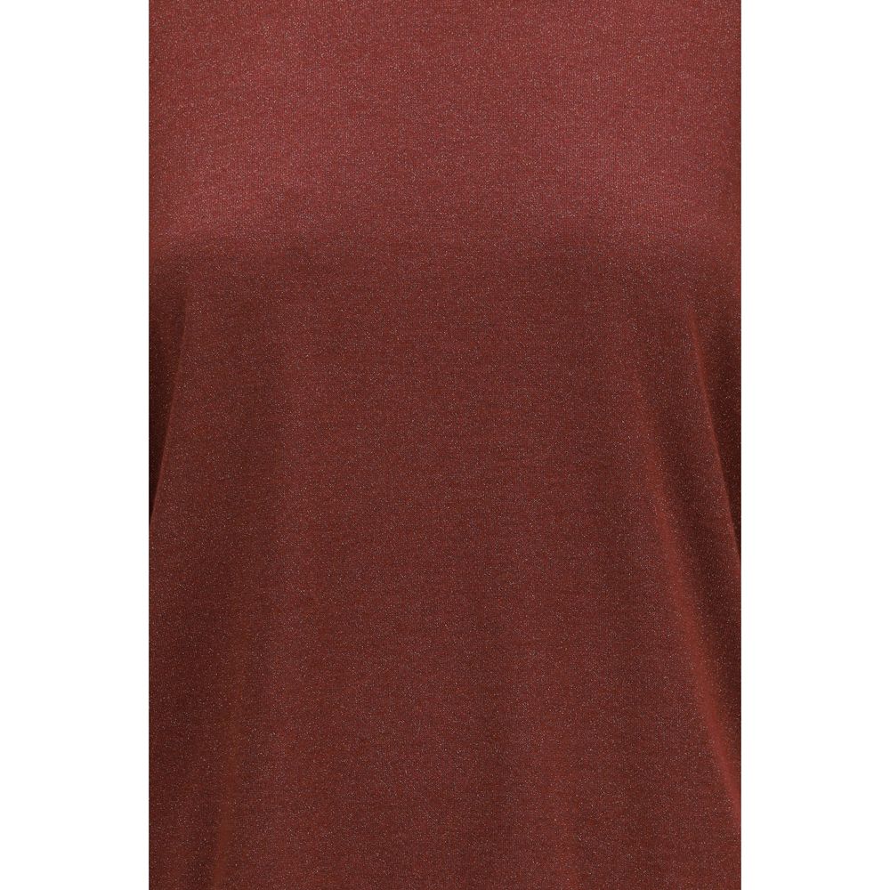 Brunello Cucinelli Bordeaux Kaschmir-Sweatshirt