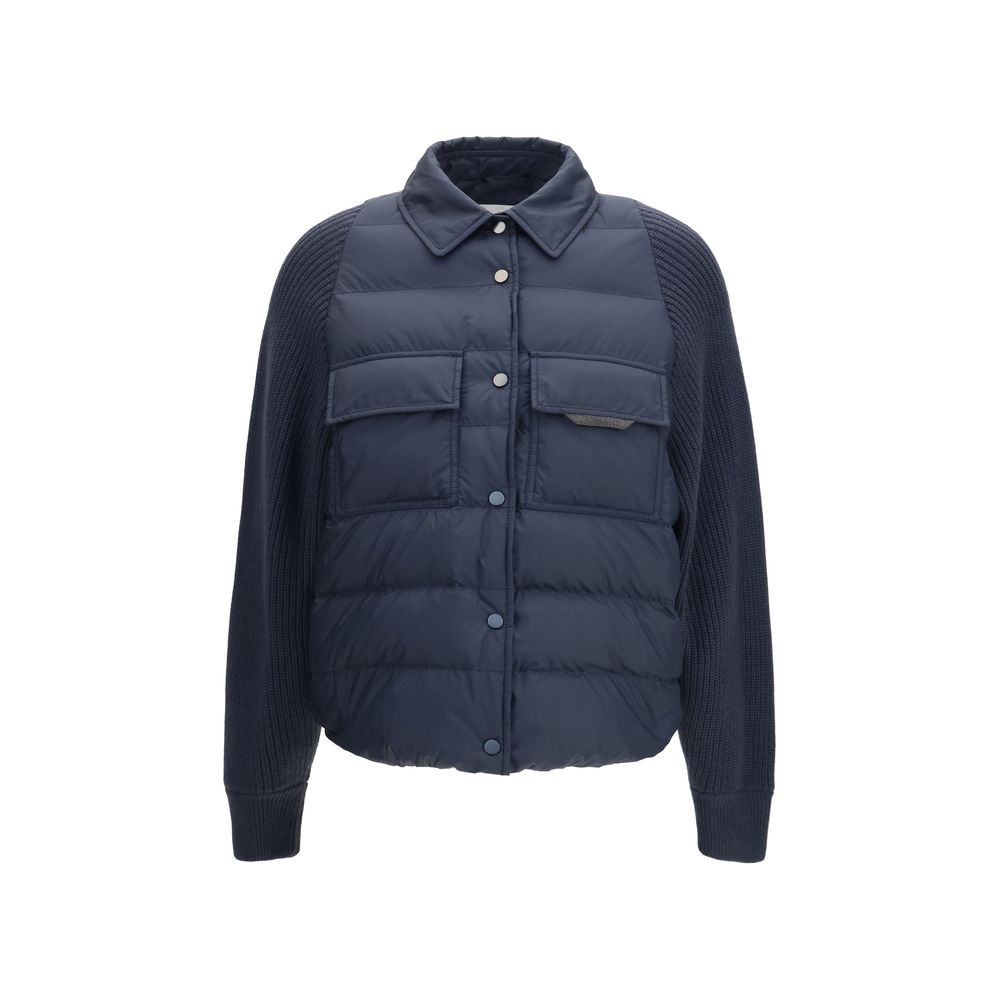 Brunello Cucinelli Blaue Kleidung aus Polyester