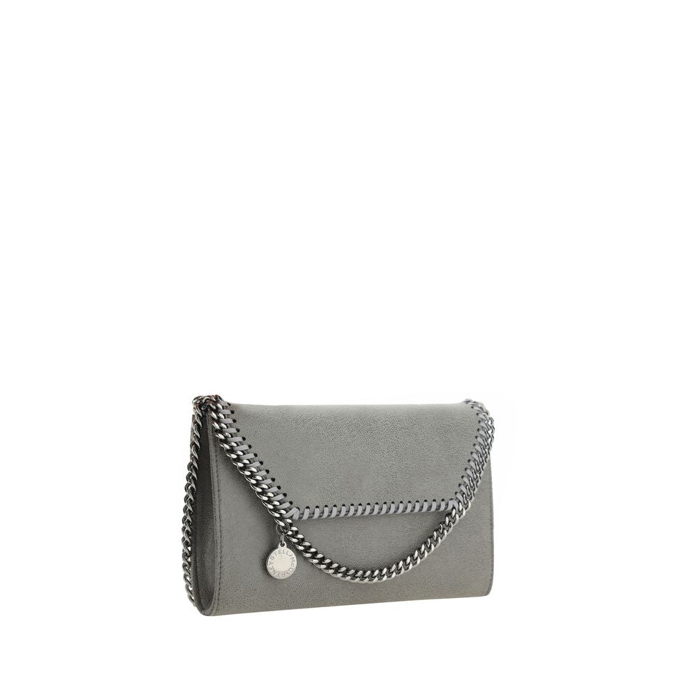 Stella McCartney Graue Schultertasche aus Polyester