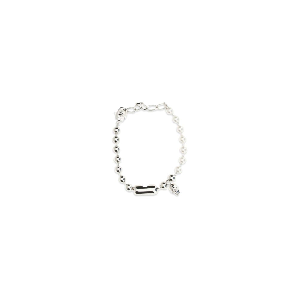 Alexander McQueen Armband aus weißem Messing