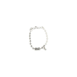 Alexander McQueen Armband aus weißem Messing