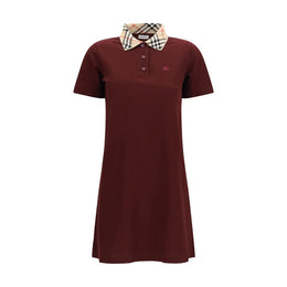 Burberry Bordeaux Baumwoll-Freizeitkleid