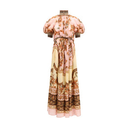 Zimmermann Mehrfarbiges Seiden-Freizeitkleid