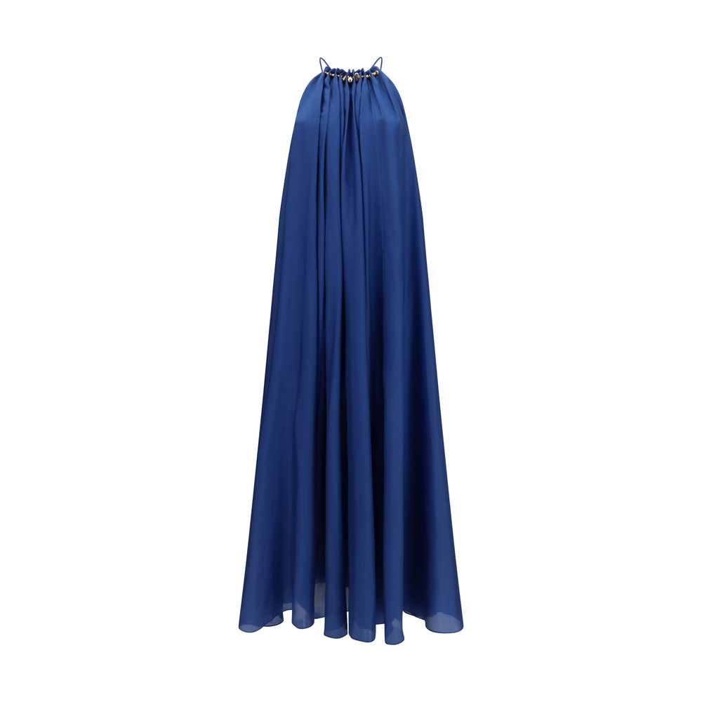 Zimmermann Blaues Seiden-Cocktailkleid