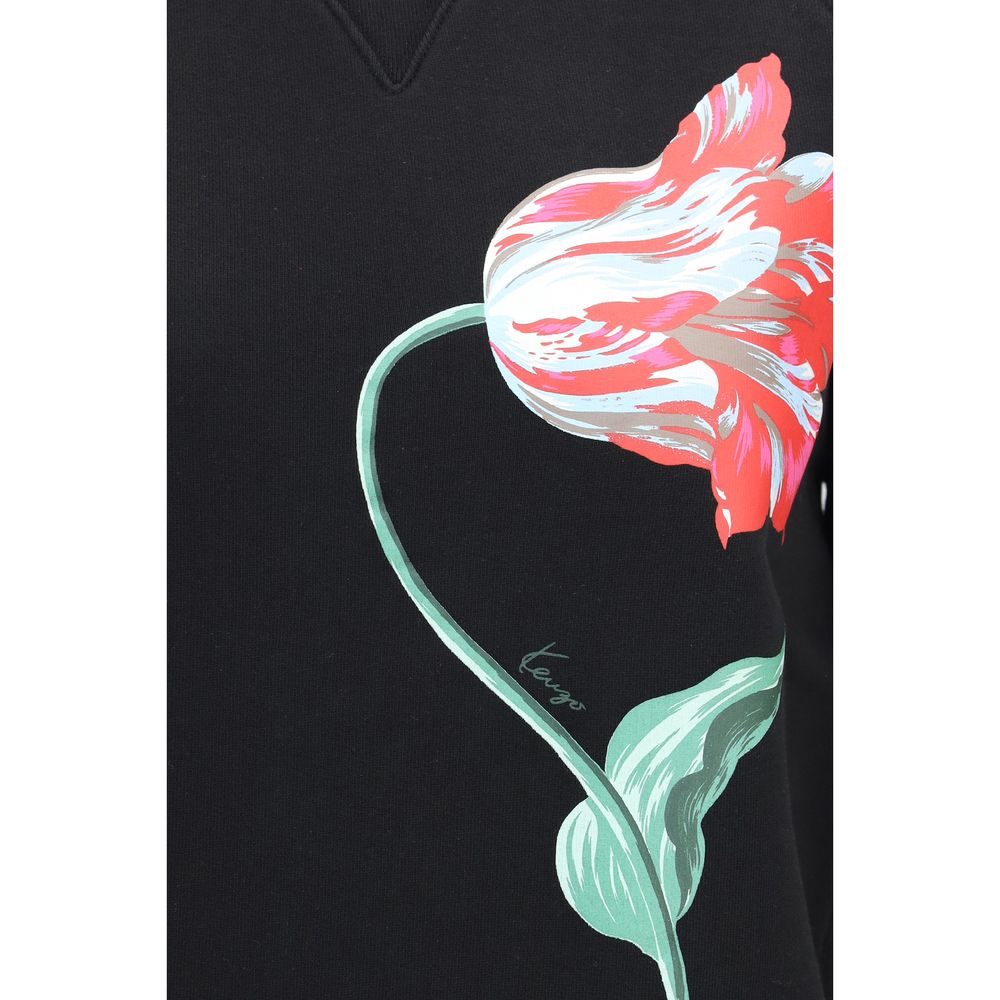 Kenzo Schwarzer Baumwoll-Sweatshirt