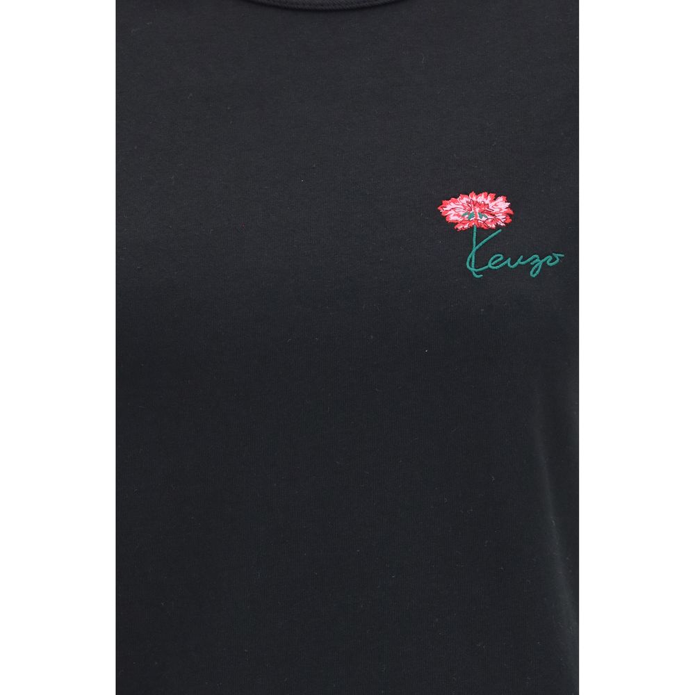 Kenzo Schwarzes Baumwoll-T-Shirt