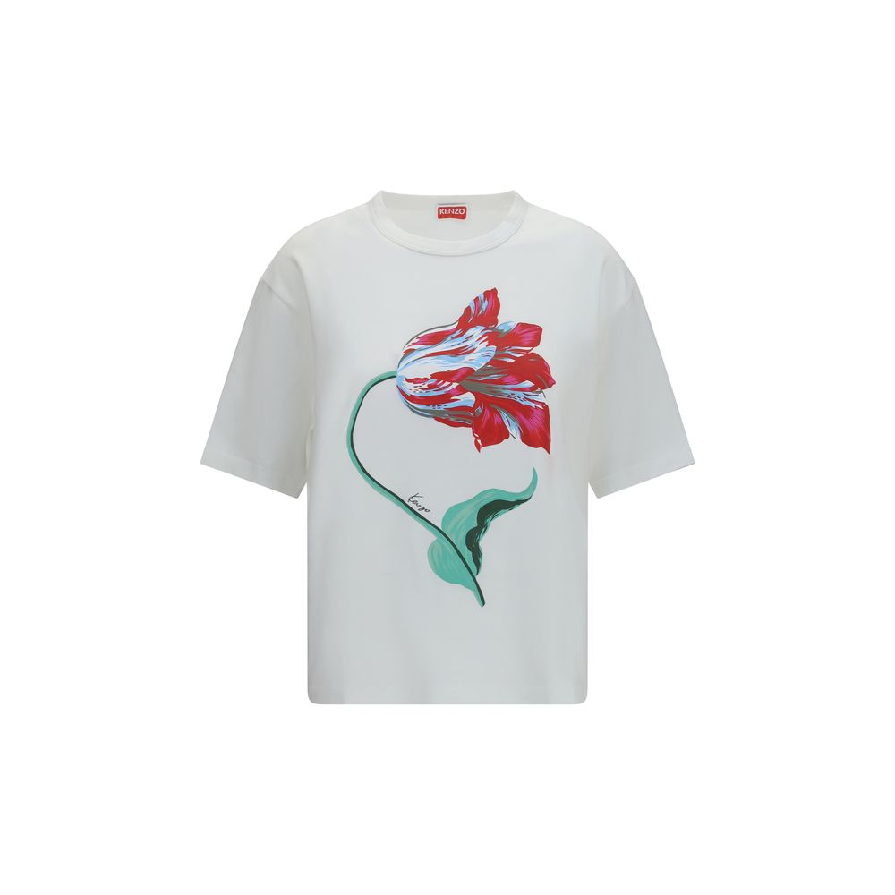Kenzo Weißes Baumwoll-T-Shirt