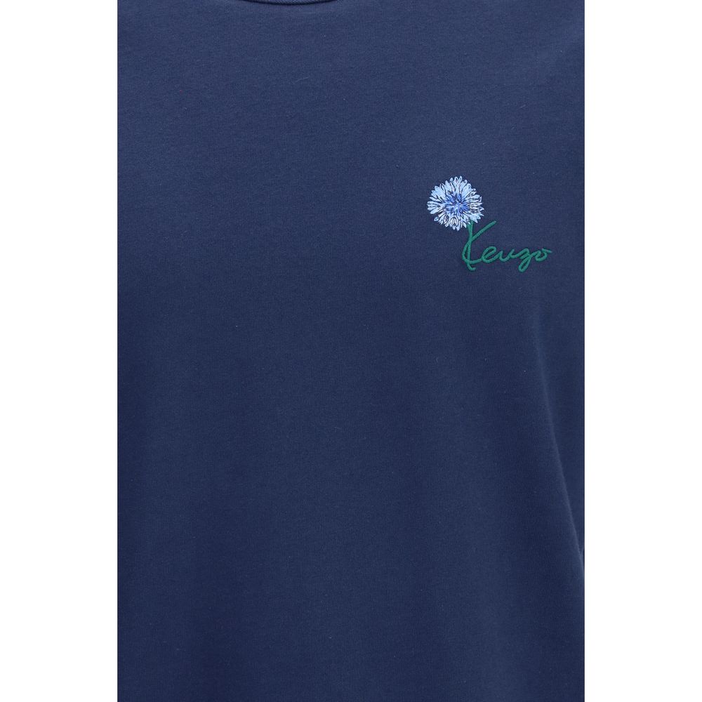 Kenzo Blaues Baumwoll-T-Shirt