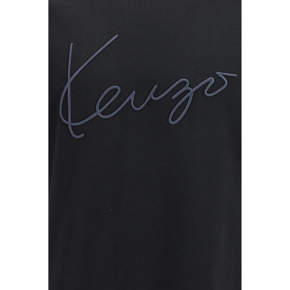Kenzo Schwarzes Baumwoll-T-Shirt
