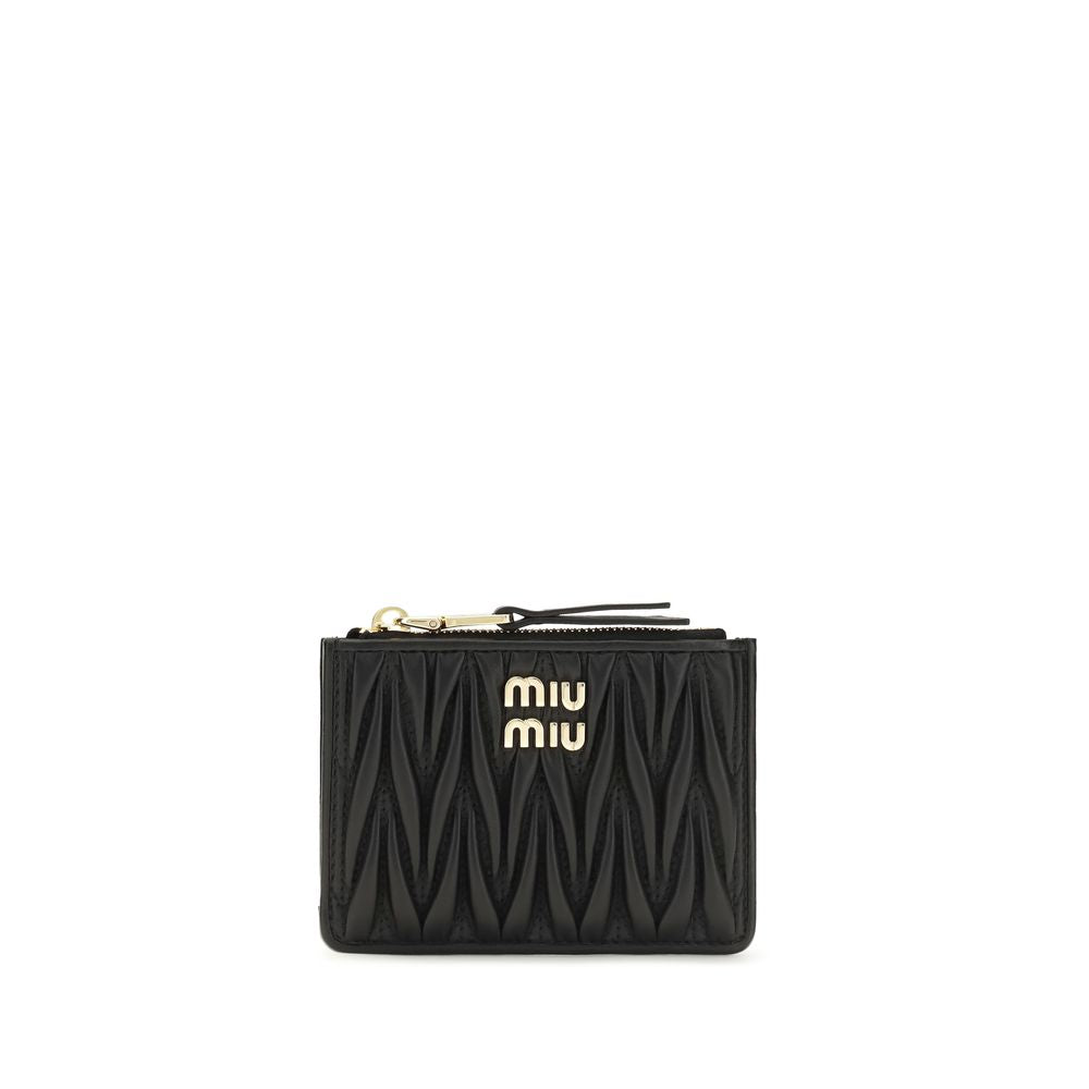 Miu Miu Schwarzes Lamm Ovis Aries Aries Portemonnaie