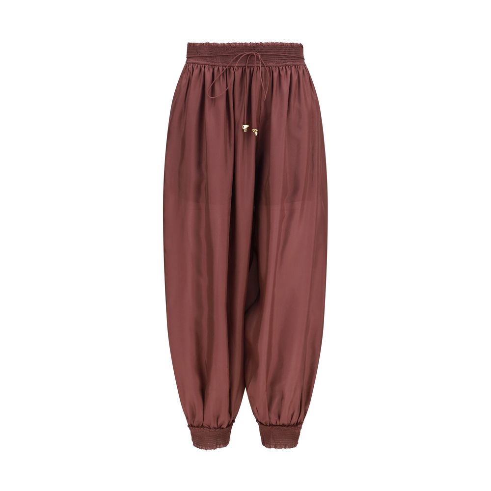 Zimmermann Bordeaux Seiden-Freizeithose
