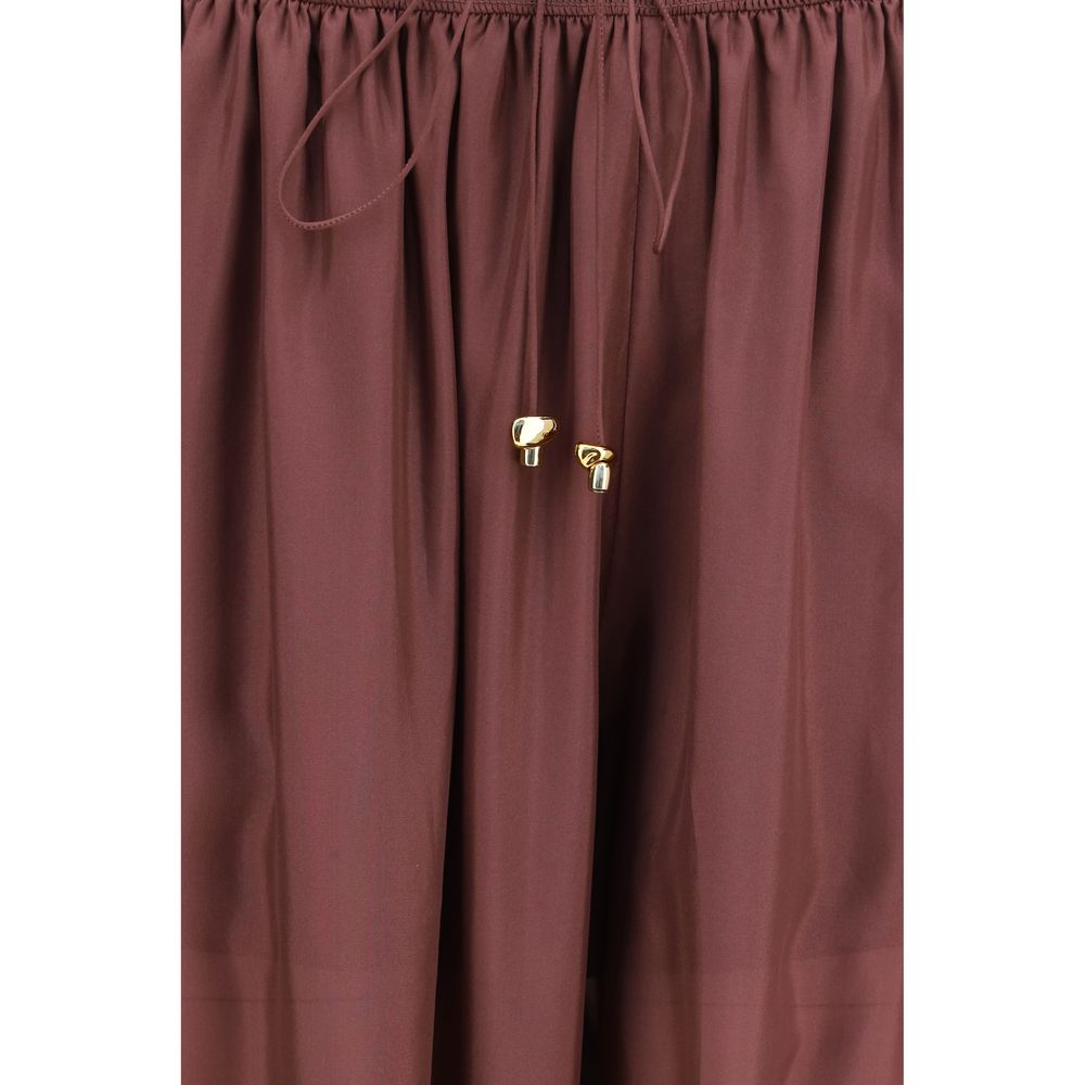 Zimmermann Bordeaux Seiden-Freizeithose
