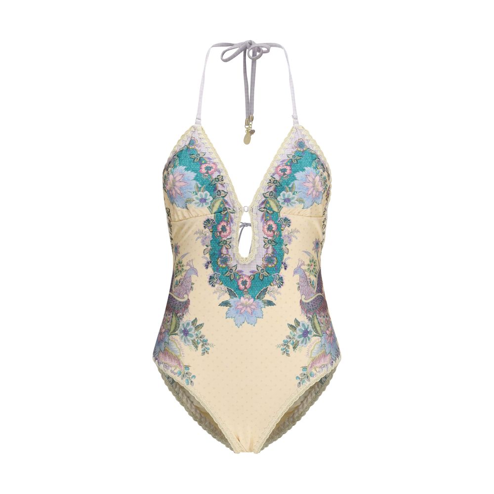 Zimmermann Beige Polyamid-Badeanzug