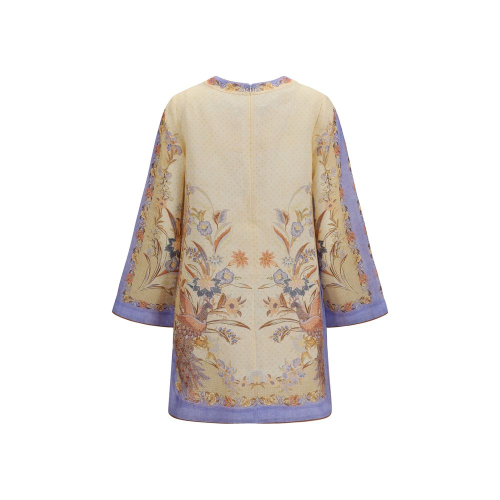 Zimmermann Mehrfarbiges Leinen-Freizeitkleid