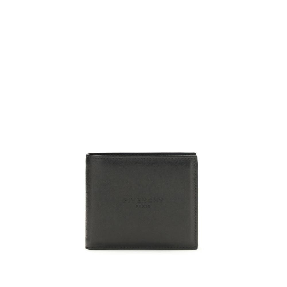 Givenchy Schwarzes Kalbsleder Bos Taurus Portemonnaie