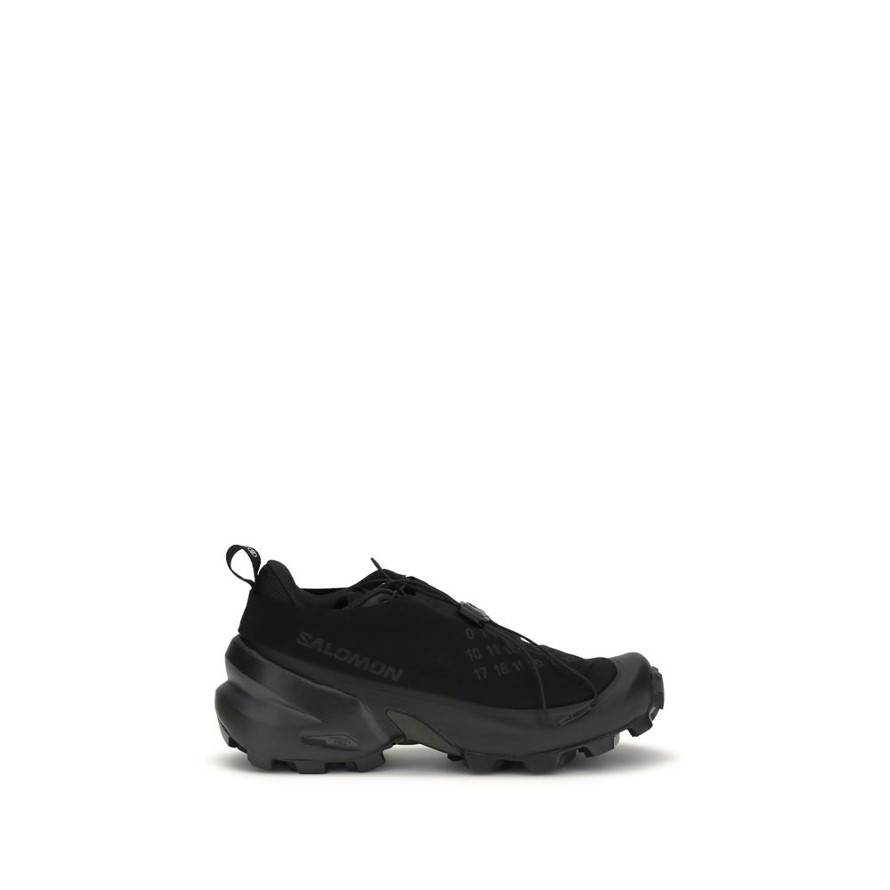 MM6 Schwarze Sneaker aus Nylon im Athletic-Stil
