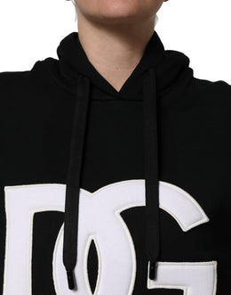 Dolce & Gabbana Kapuzenpullover mit Schwarz-Weiß-Applikationen