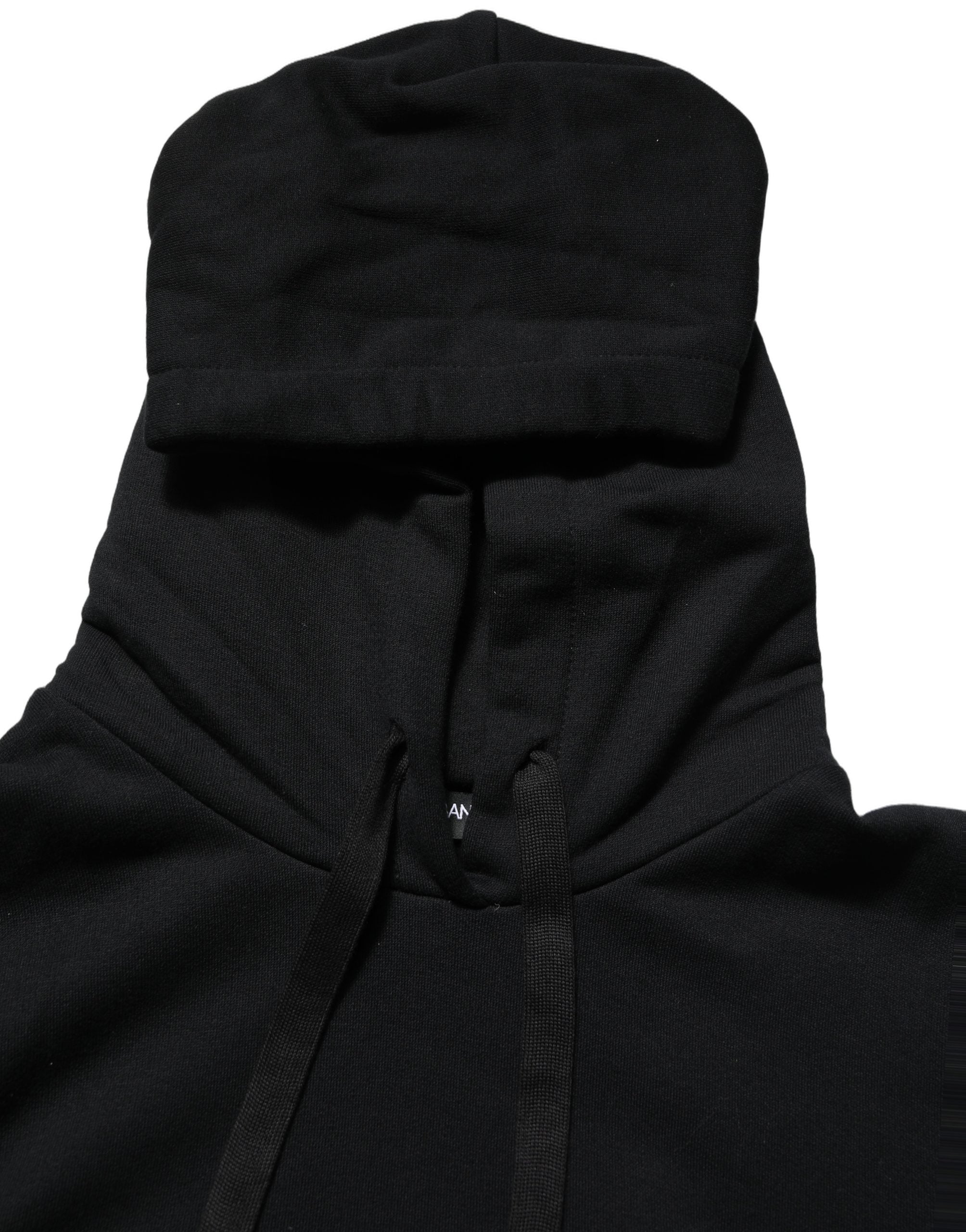Dolce & Gabbana Kapuzenpullover mit Schwarz-Weiß-Applikationen