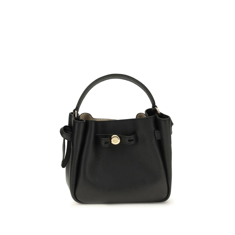 Tory Burch Schwarze Kalbsleder Bos Taurus Bucket Bag