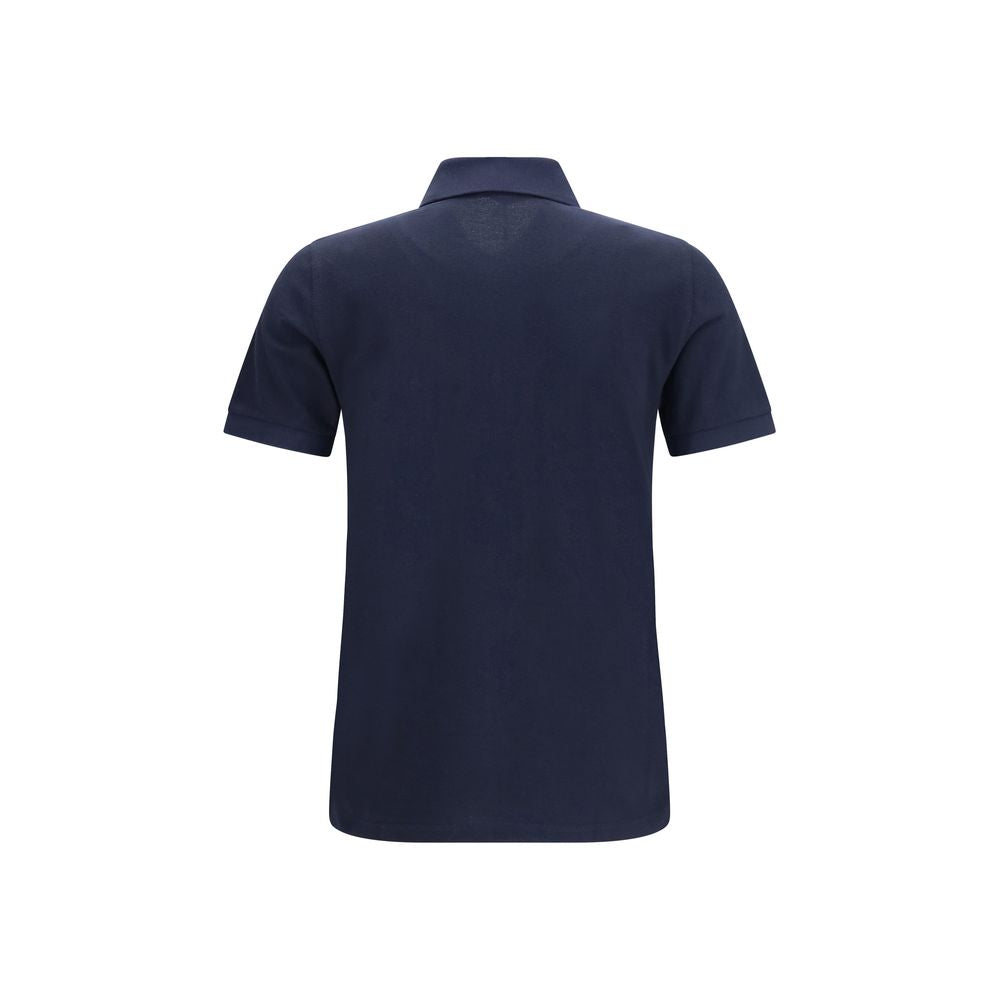 Fred Perry Blaues Baumwoll-Polohemd