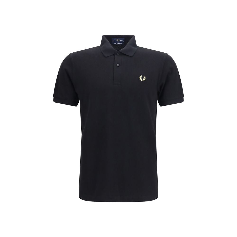 Fred Perry Schwarzes Baumwoll-Poloshirt