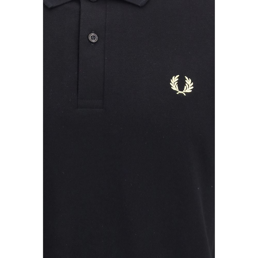 Fred Perry Schwarzes Baumwoll-Poloshirt