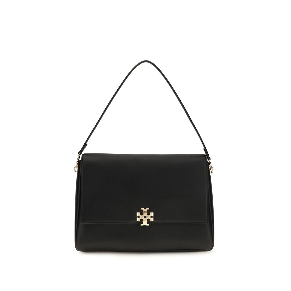 Tory Burch Schwarze Bos Taurus Kalbsleder Schultertasche