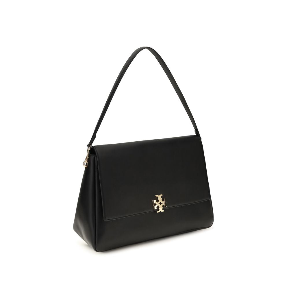 Tory Burch Schwarze Bos Taurus Kalbsleder Schultertasche