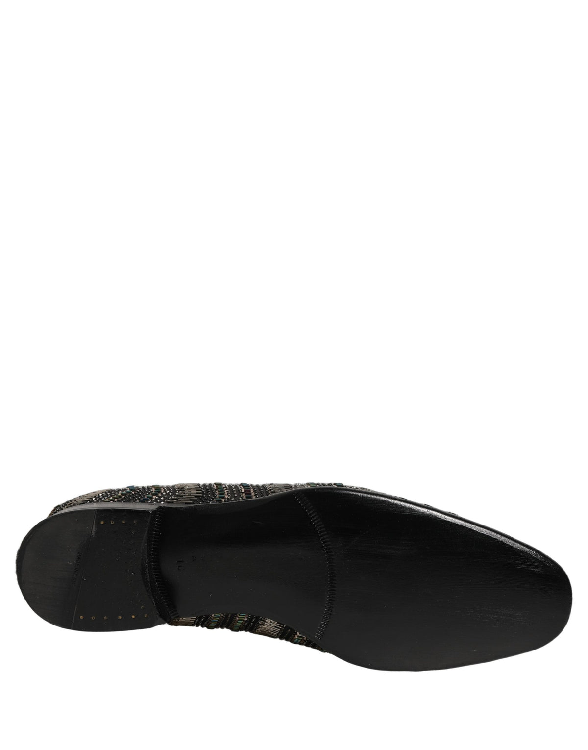 Dolce & Gabbana Schwarze Loafer mit silbernen Verzierungen
