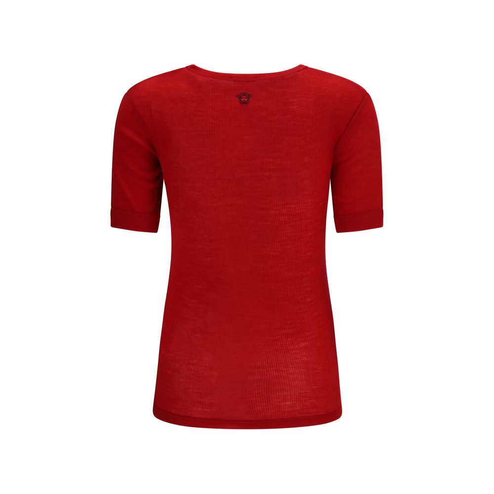 Versace Mehrfarbiges Woll-T-Shirt Oves Aries
