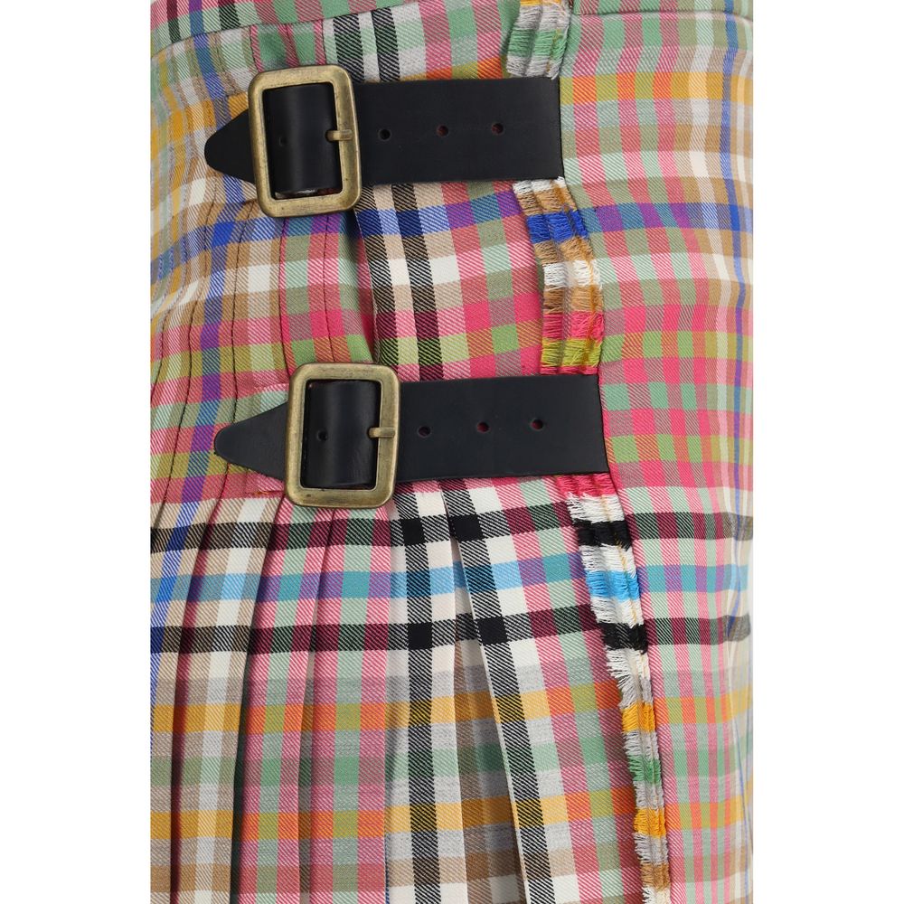 Vivienne Westwood Minirock aus Multicolor-Schurwolle Oves Aries