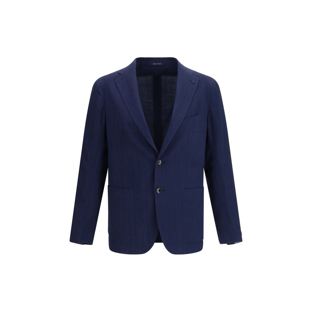Tagliatore Blauer Wollblazer Oves Aries