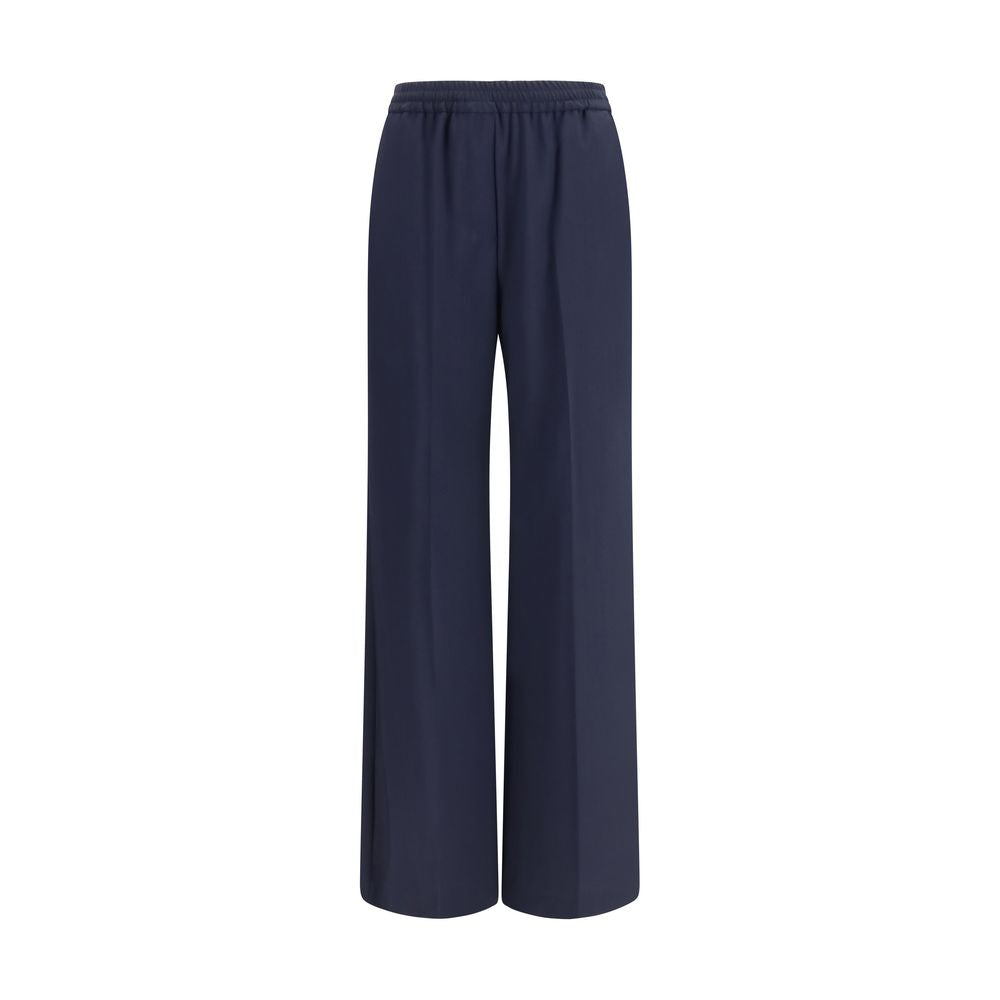 Max Mara Blaue Hose aus Wolle Oves Aries