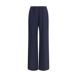 Max Mara Blaue Hose aus Wolle Oves Aries