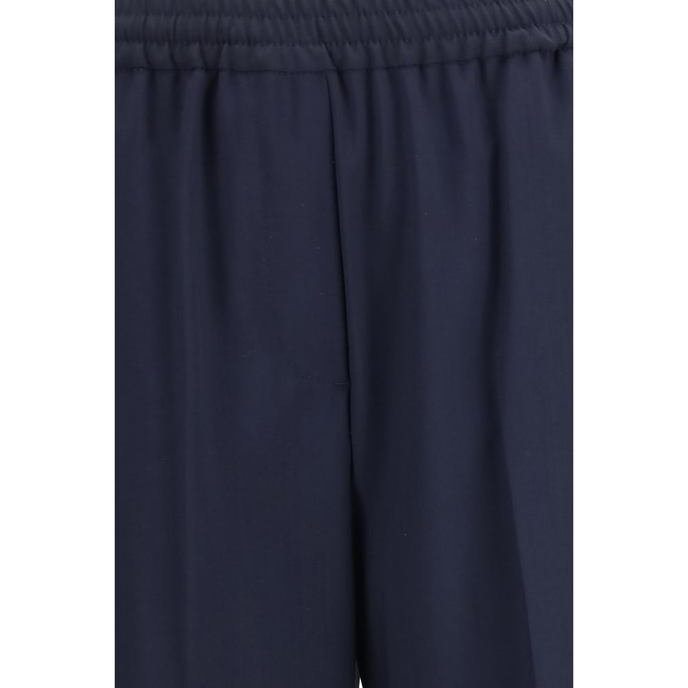 Max Mara Blaue Hose aus Wolle Oves Aries