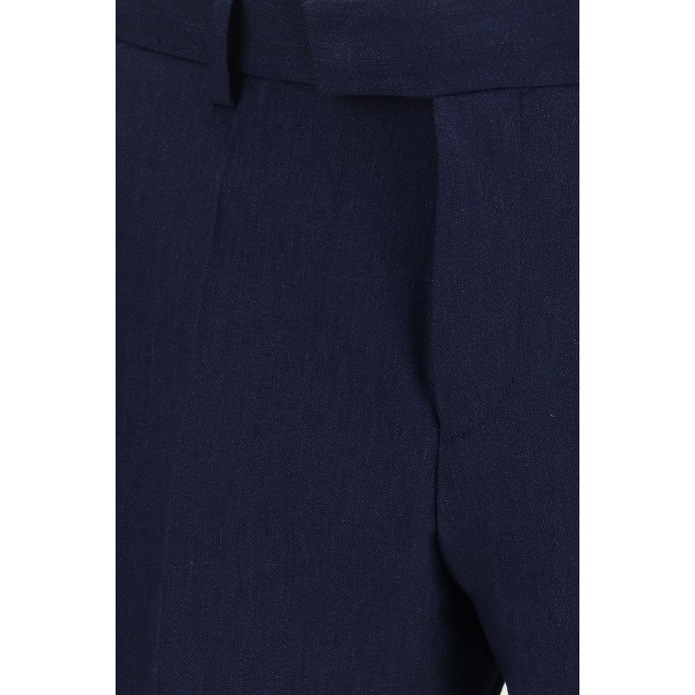 Hugo Boss Black Blaues Leinen-Zweiteiler-Anzug