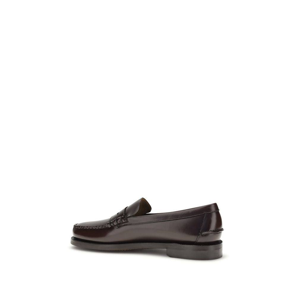 Sebago Braune Kalbsleder Bos Taurus Loafer zum Hineinschlüpfen